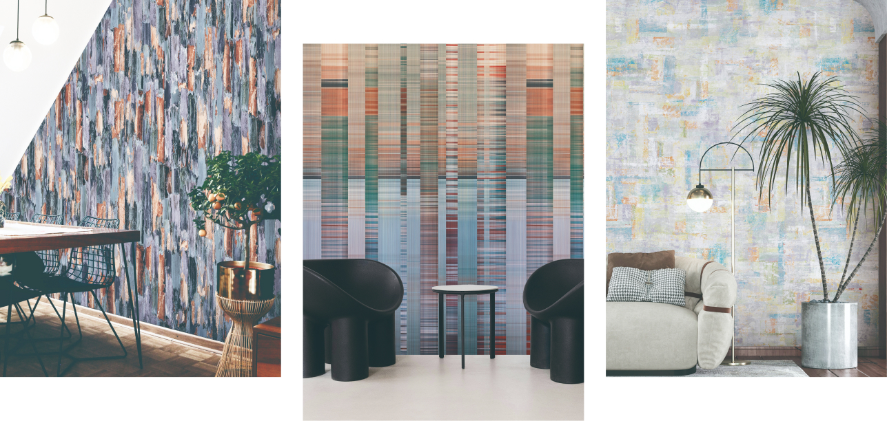 Abstract geometric and colorful wallpaper