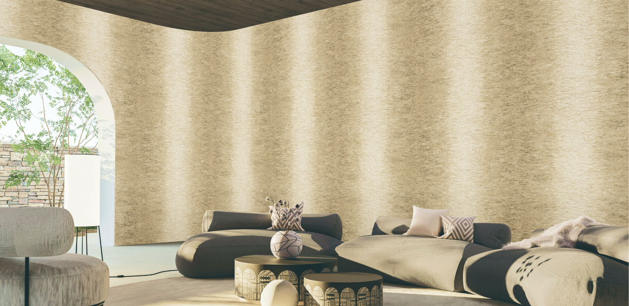 Elegant minimalist wallpaper with gold color