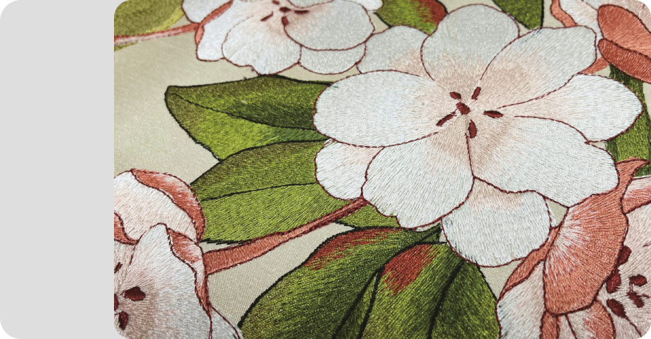 Detail of embroidery Wallpaper