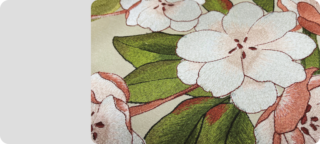 Detail of embroidery Wallpaper