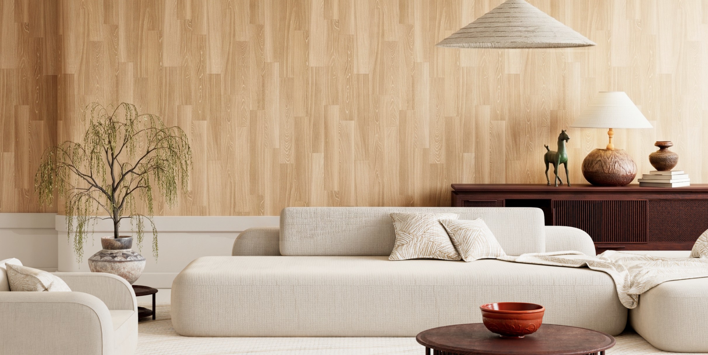 Home with wood wallpaper japanese