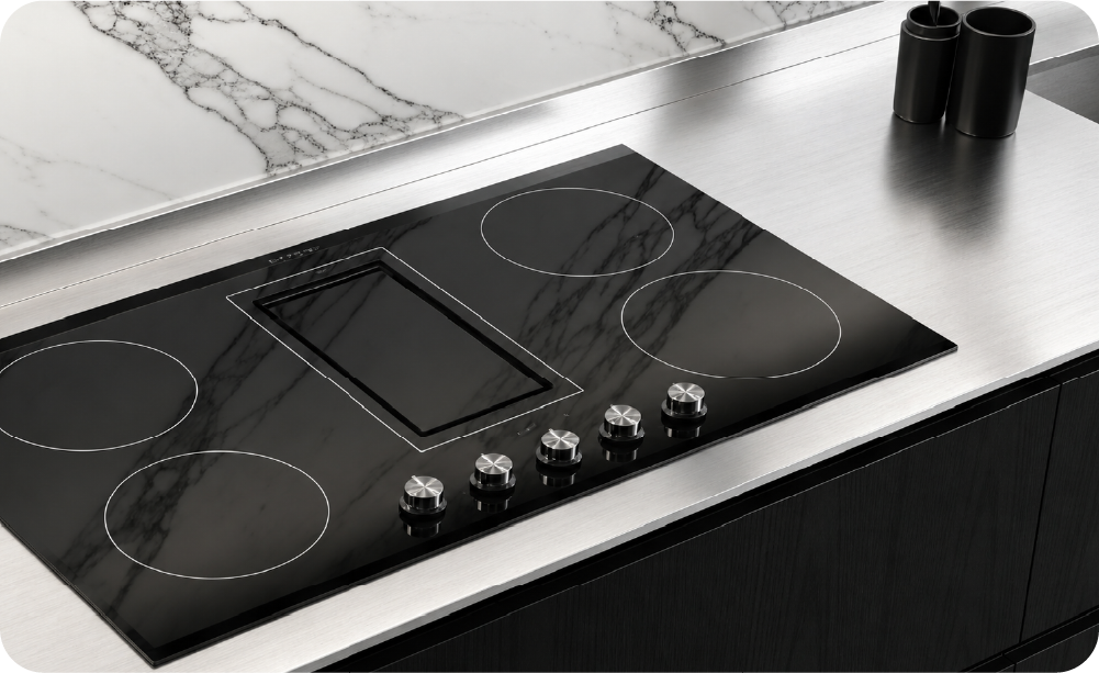 Metal texture kitchen