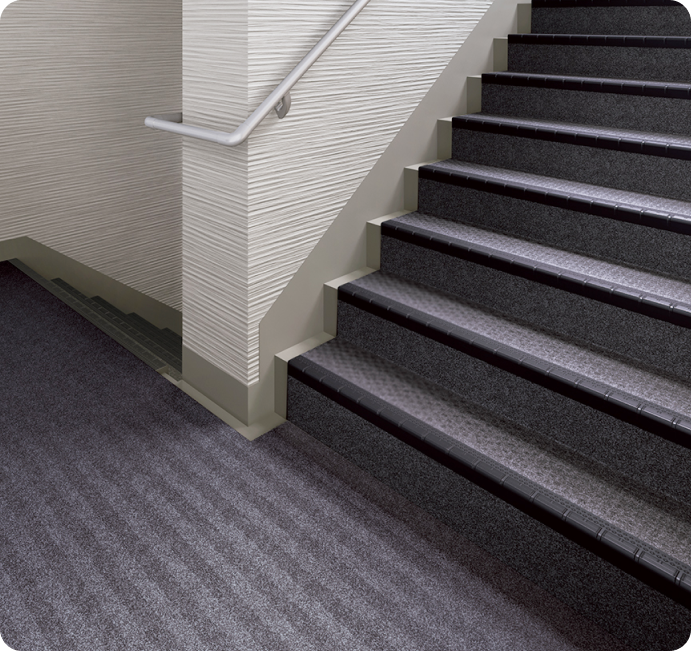 Stair floor makeover