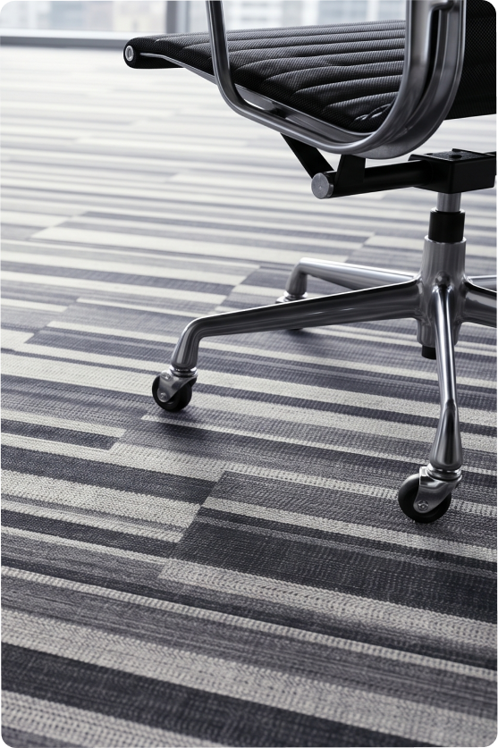 Office rug carpet black and white