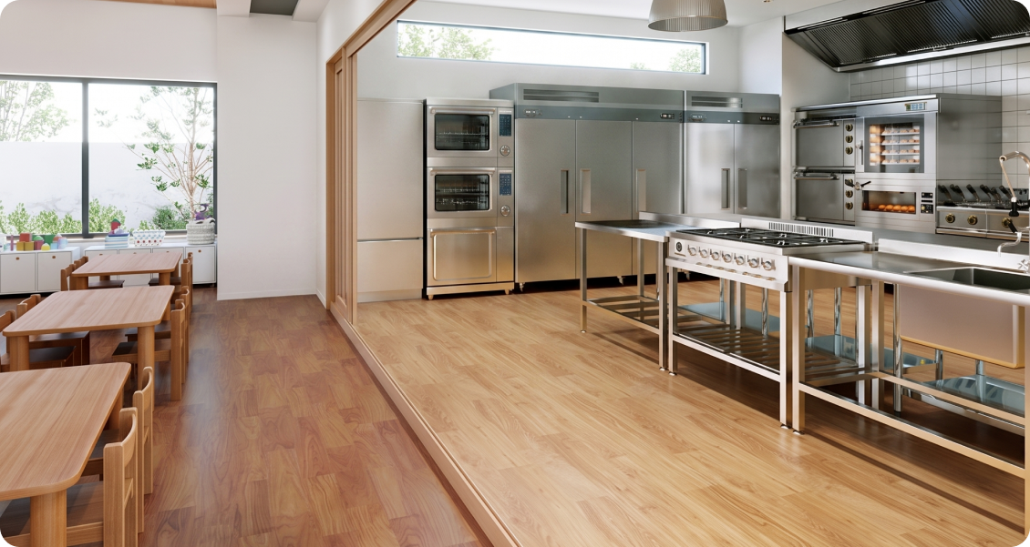Aesthetic floor for your home kitchen