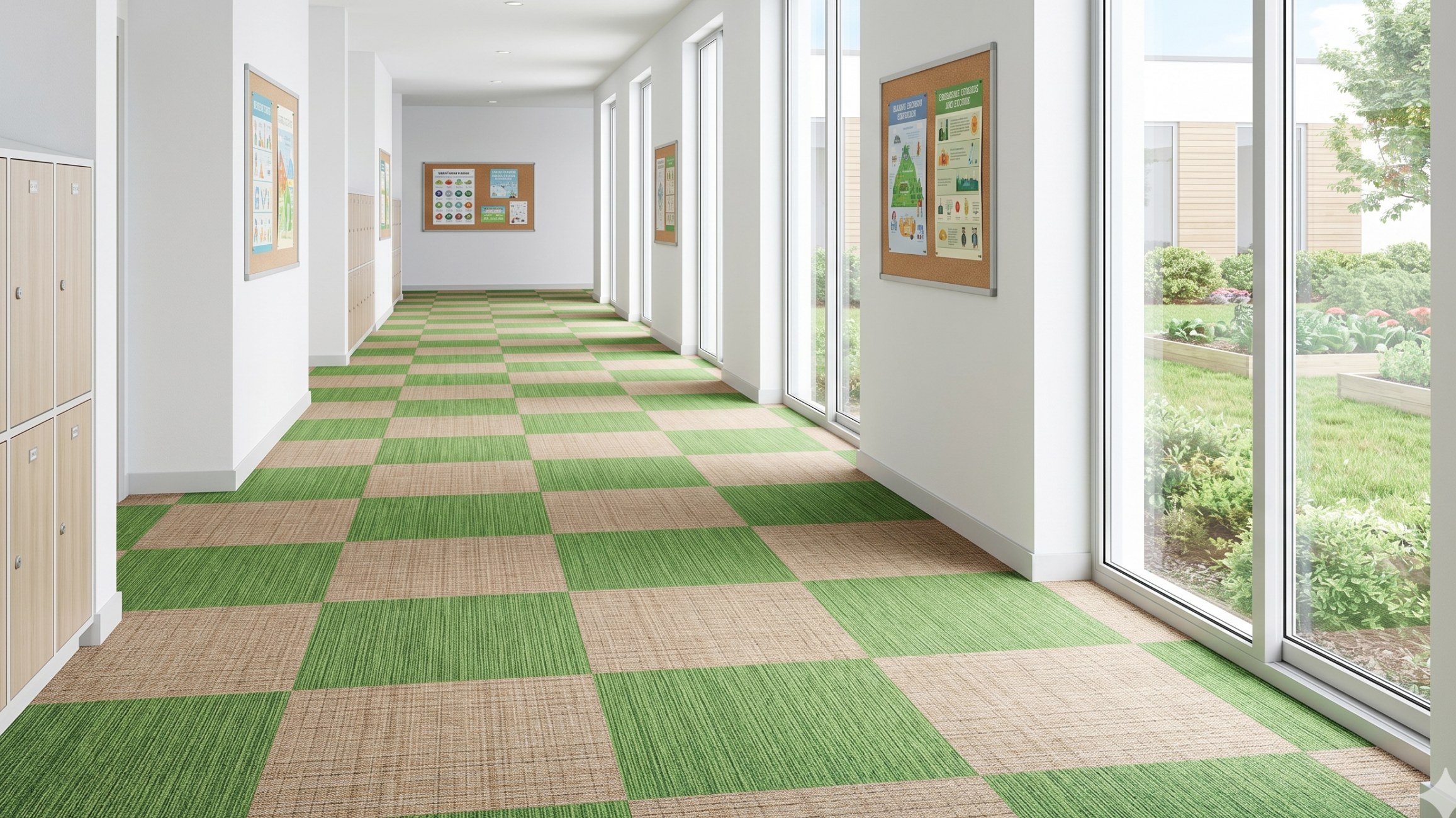 Fabtex series for school hallway